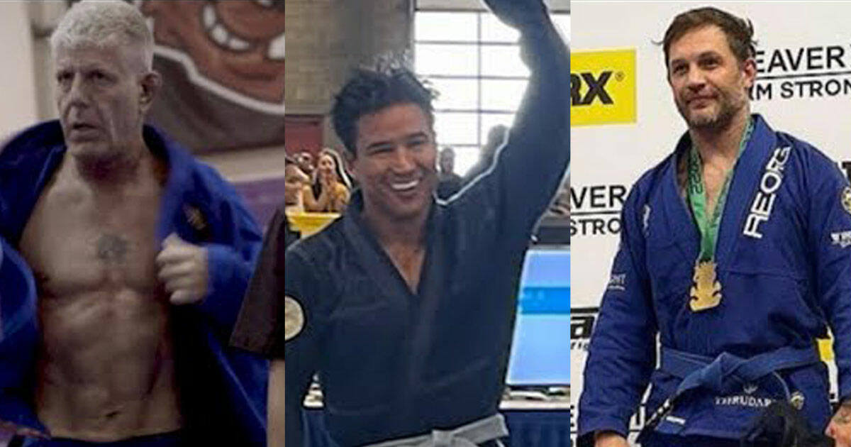 Some Celebrities with BJJ experience include Mario Lopez, Tom Hardy, the late Anthony Bourdain